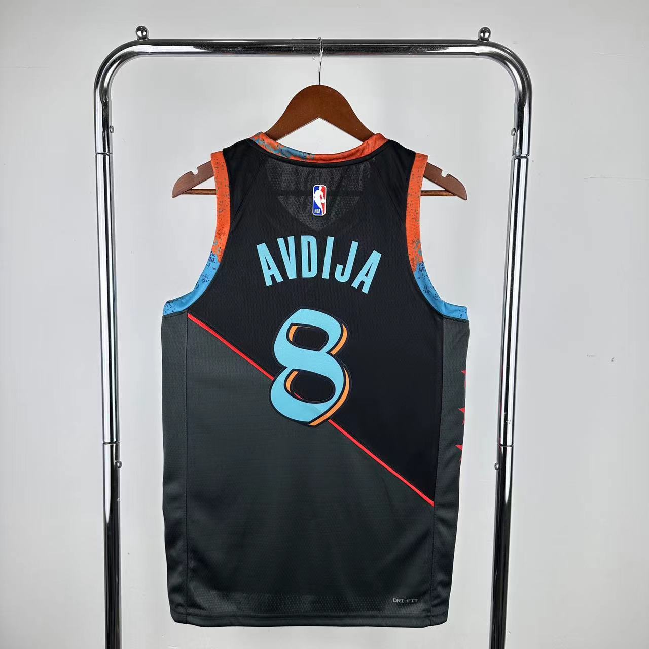 Men Washington Wizards 8 Avdlja Black Nike City Edition 2024 NBA Jersey